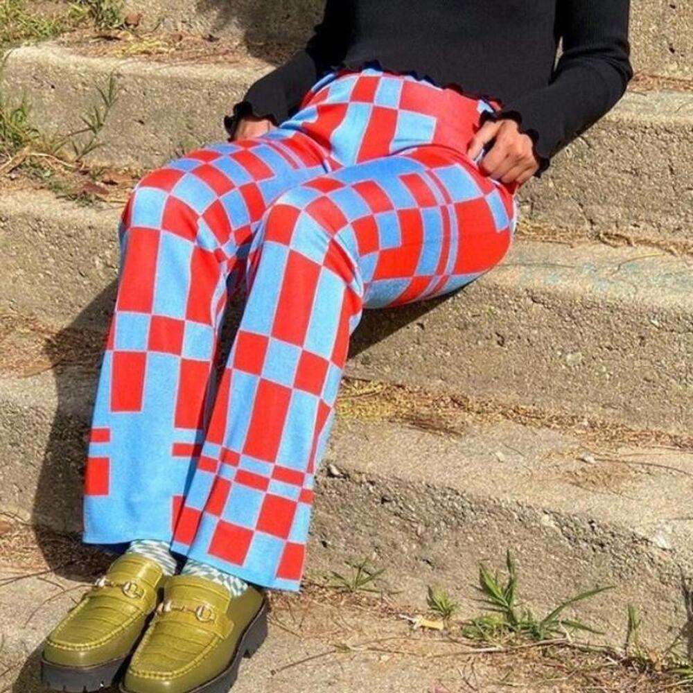 Paloma wool puerto pants in blue and red!